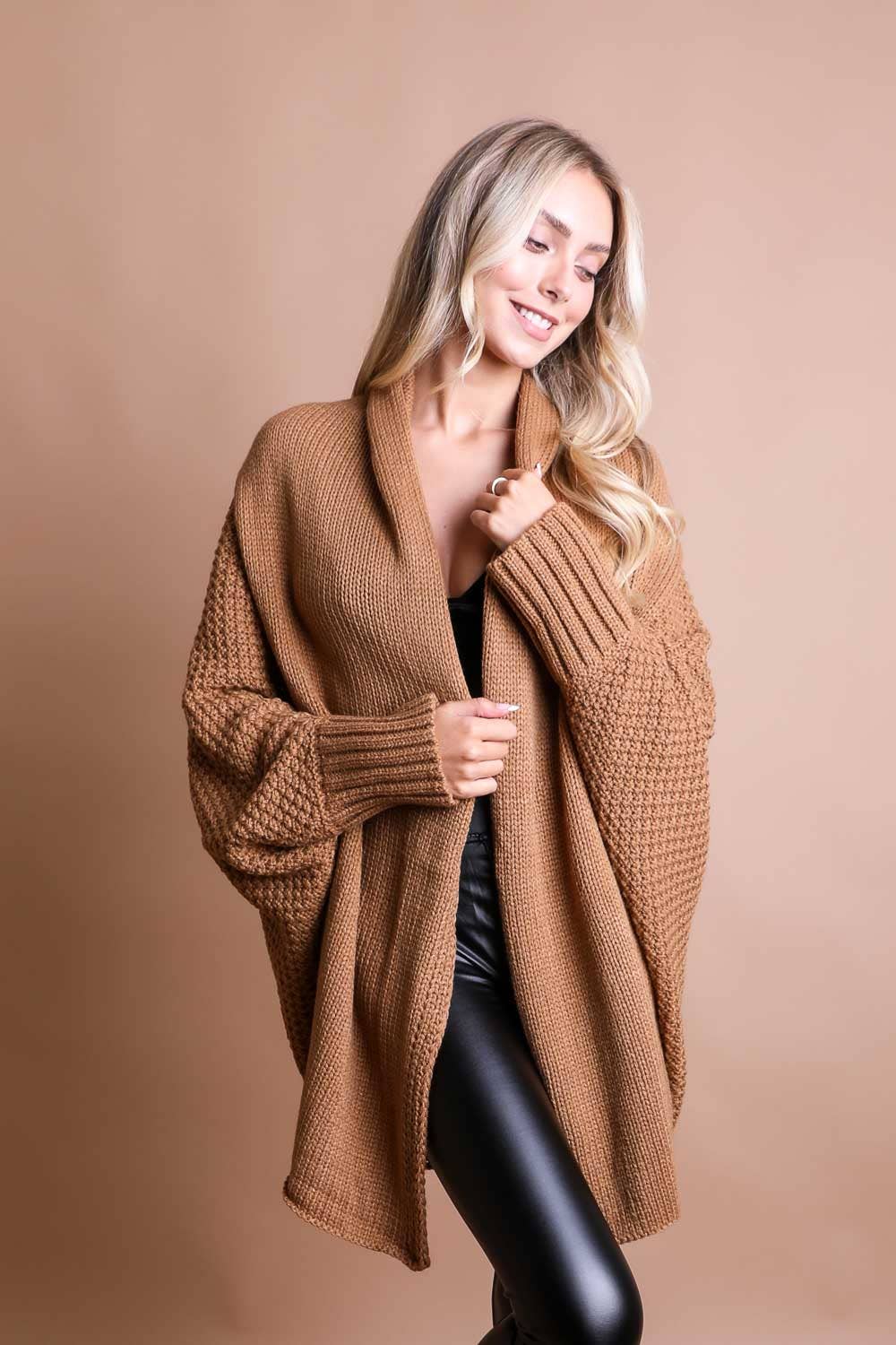 Bestselling Bat Sleeve Knit Cardigan! 🦇: Gray
