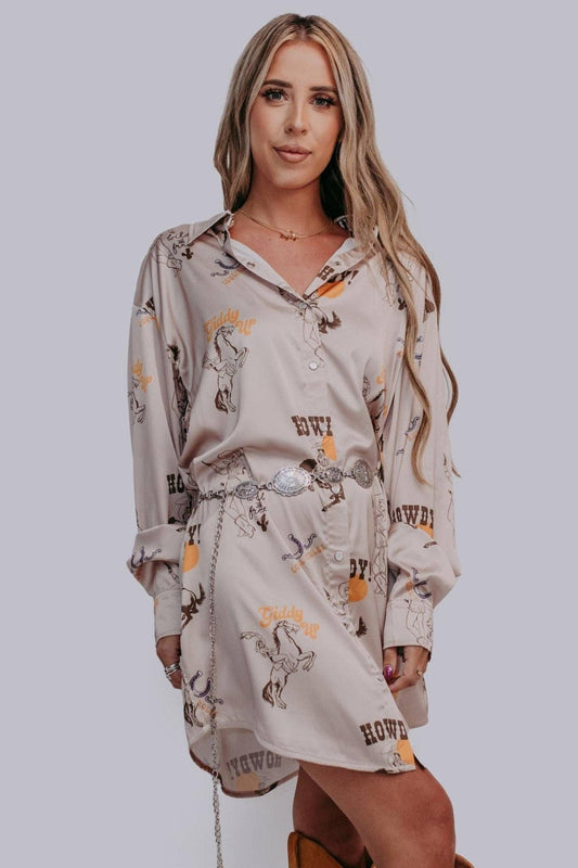 MK600 Wild & Free Shirt Dress