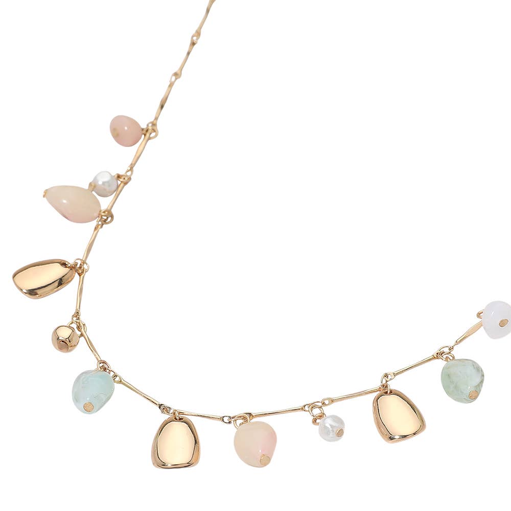 Mixed Charm Station Necklace