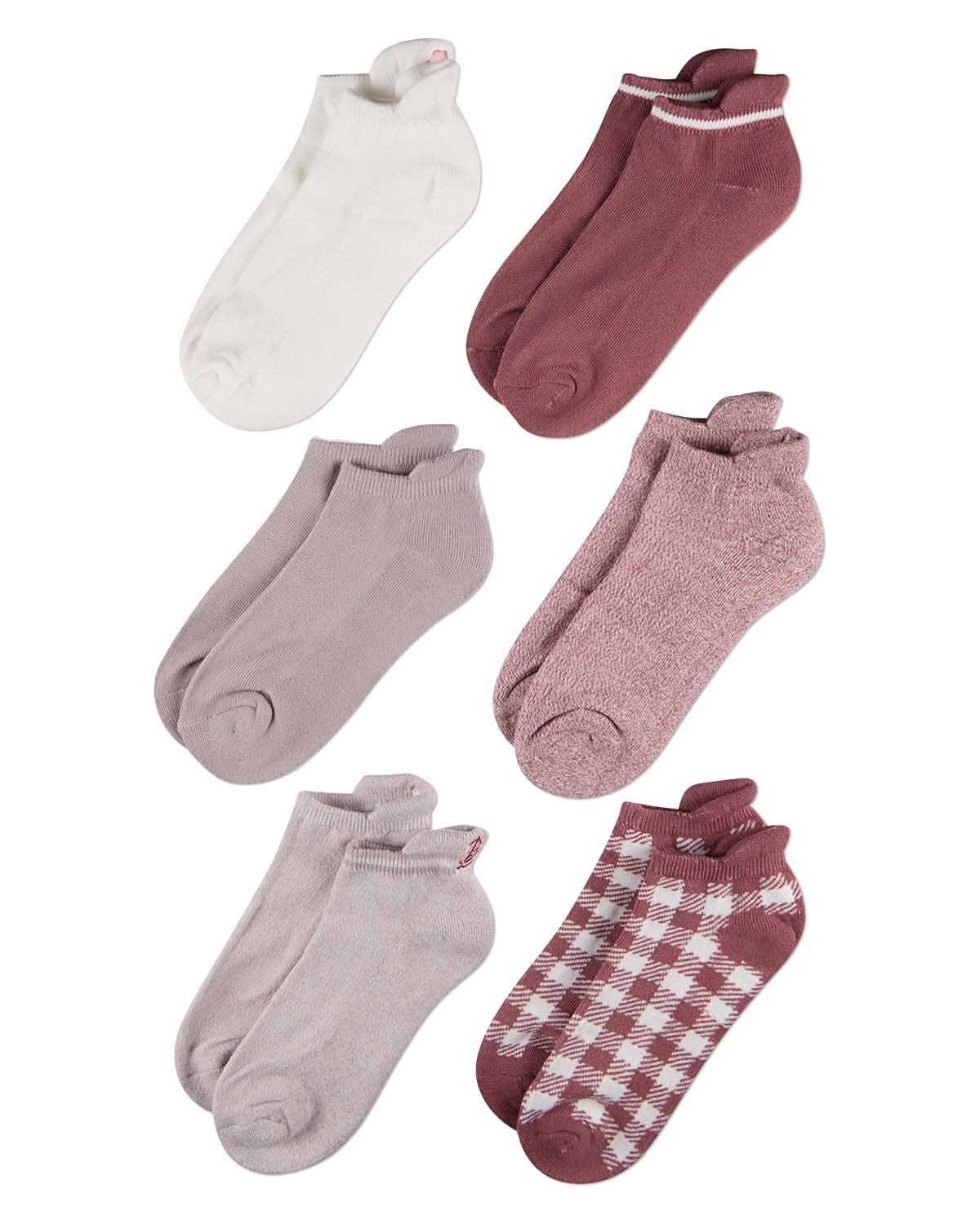 Embroidered Western 1/2 Cushioned Tab Socks 6 Pair Pack