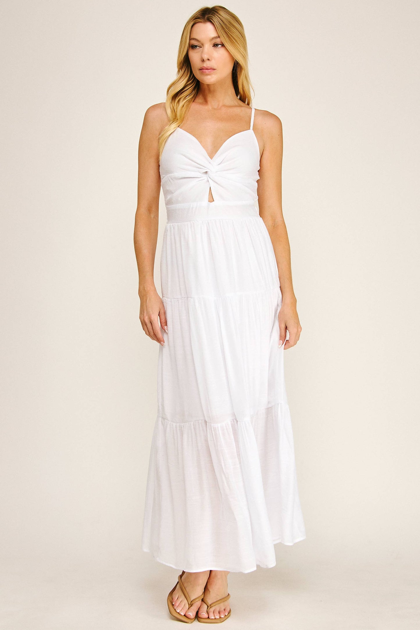 Free Flow Front Twist Beachwalk Dress
