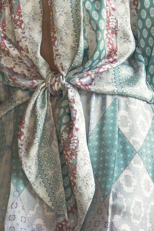Printed Satin Jumpsuit