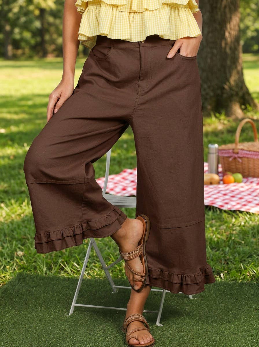 Vine & Love Cropped Denim Pants