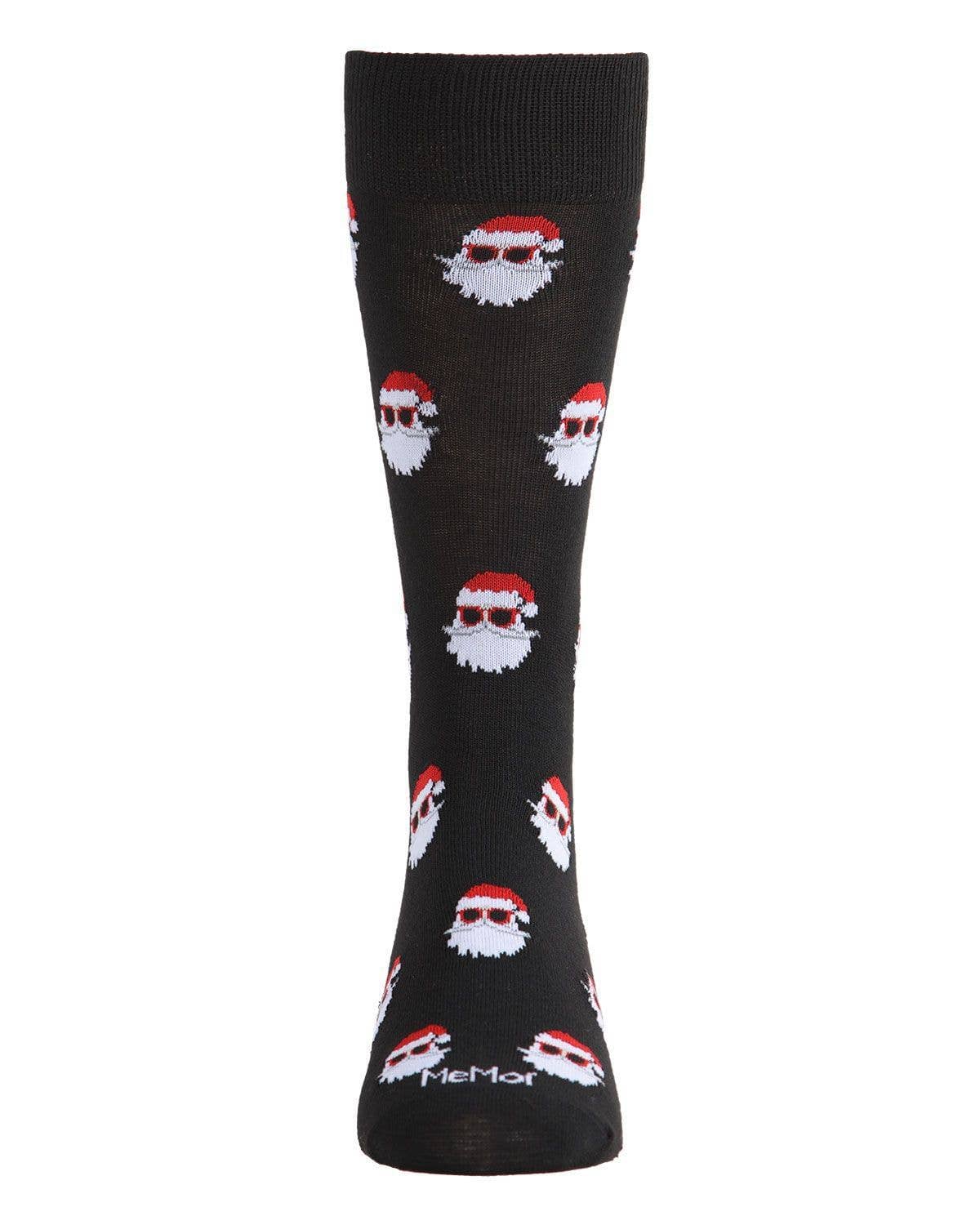 MeMoi Santa Shades Men's Crew Socks
