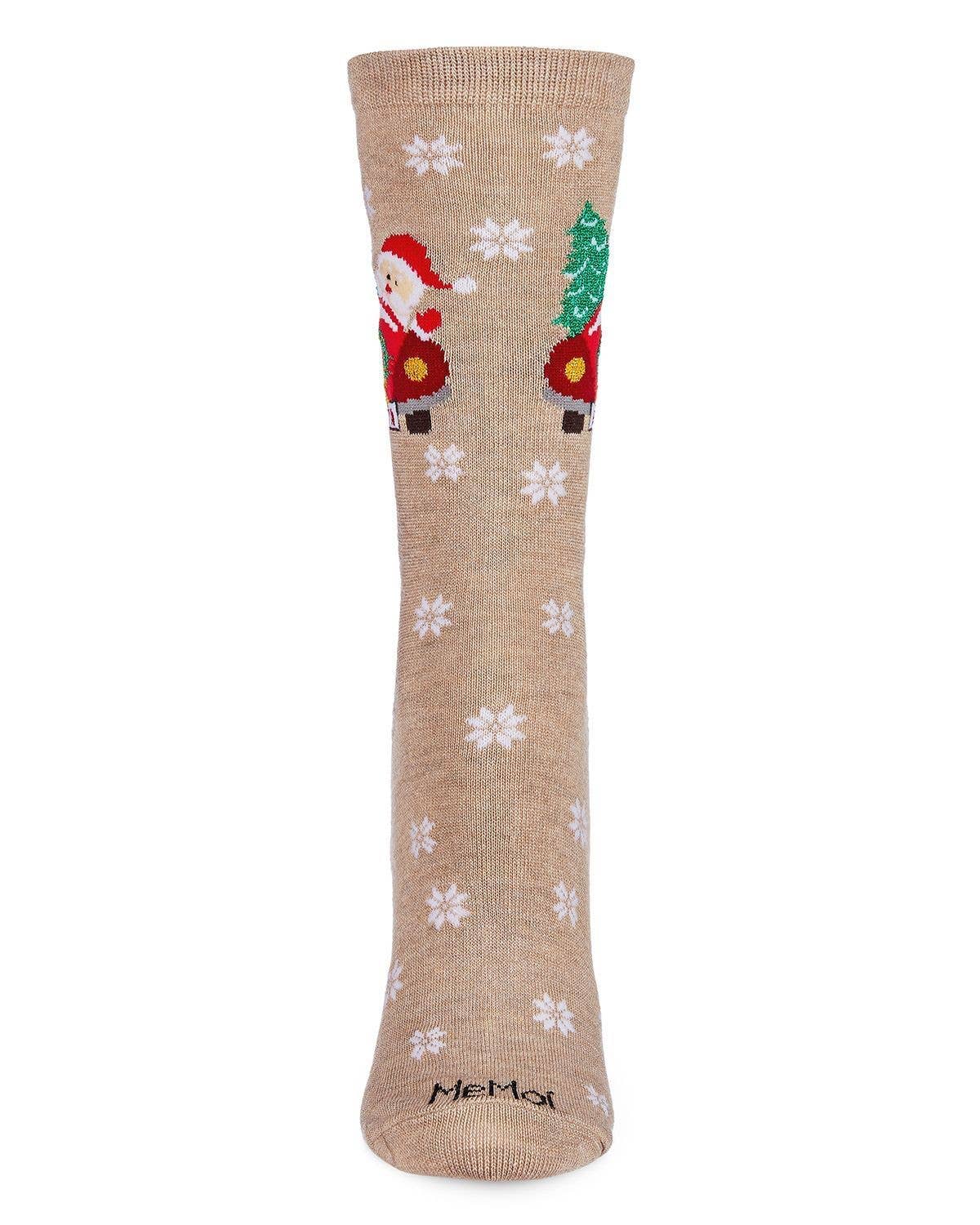 MeMoi Gnomes Holiday Crew Socks