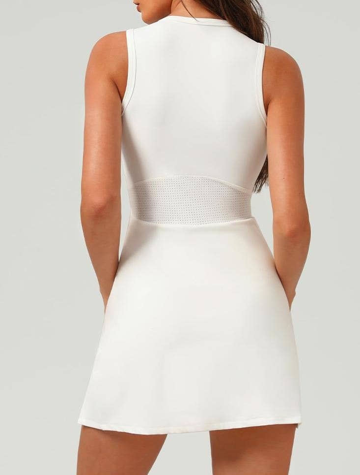 Sleeveless Sun Protection Tennis Dress Set