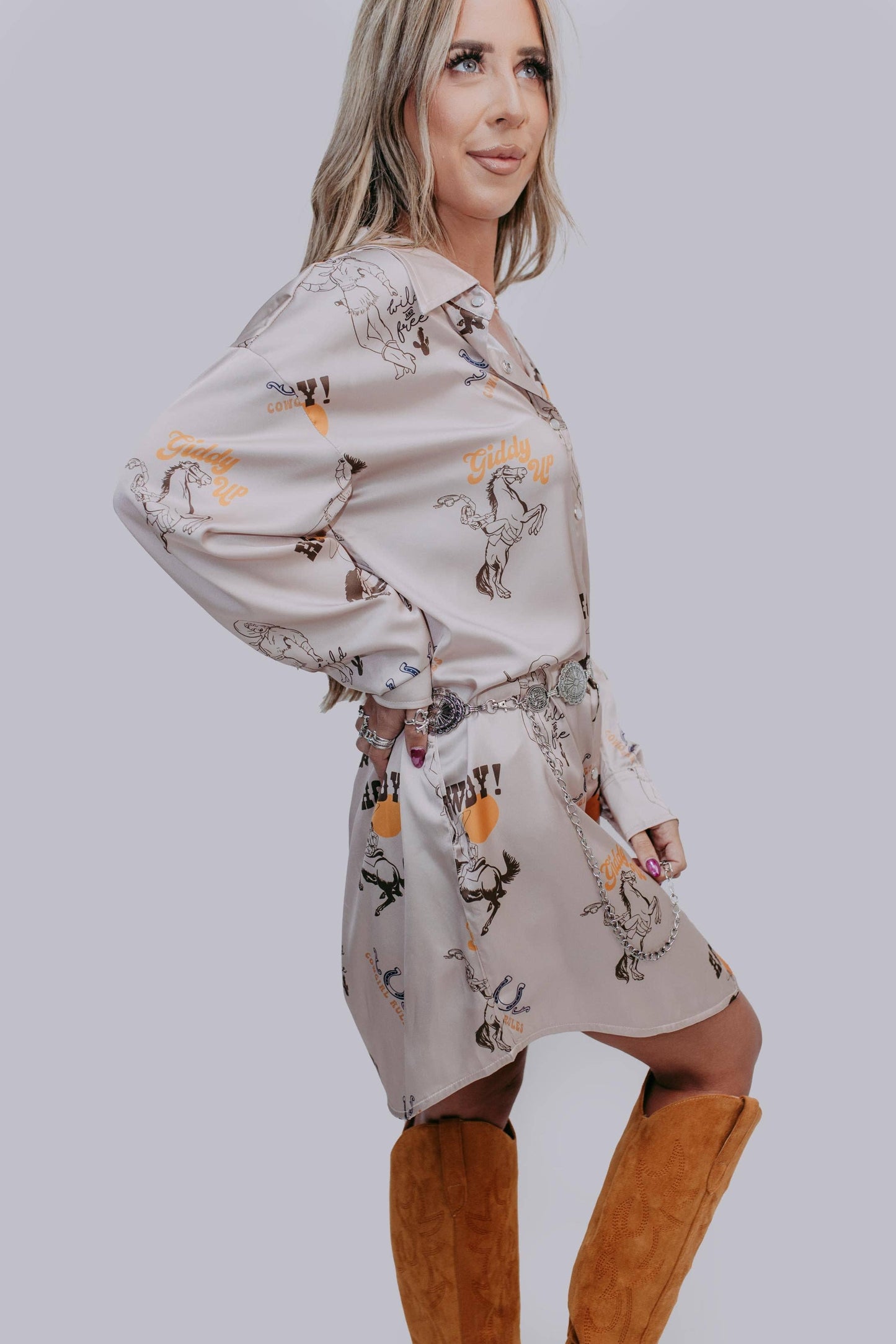 MK600 Wild & Free Shirt Dress