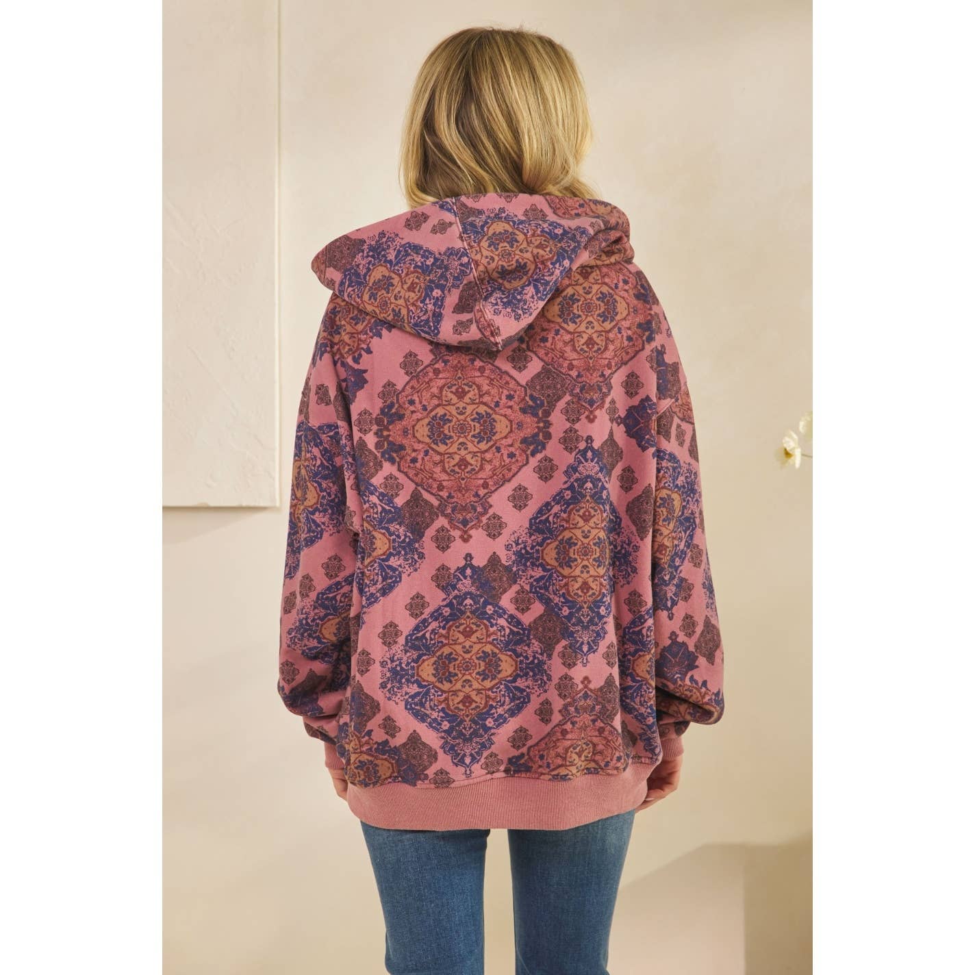 Printed Fleece Hoodie