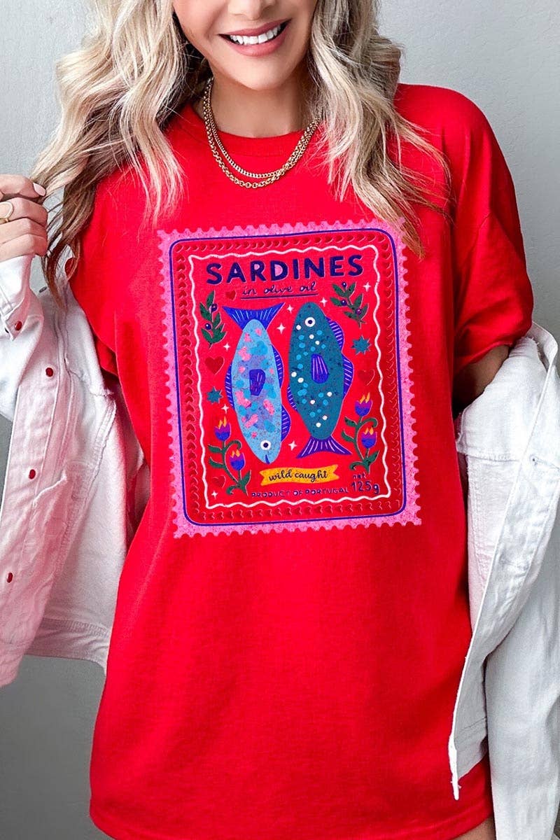 Sardines Graphic Heavy Cotton Tee
