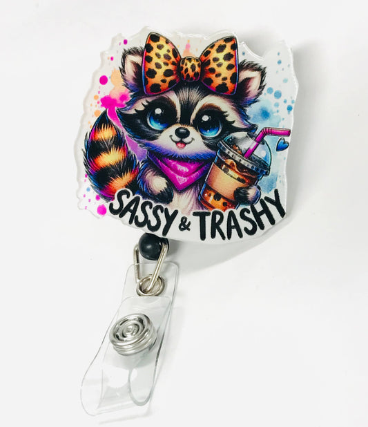 Sassy & Trashy Badge Reel Holder