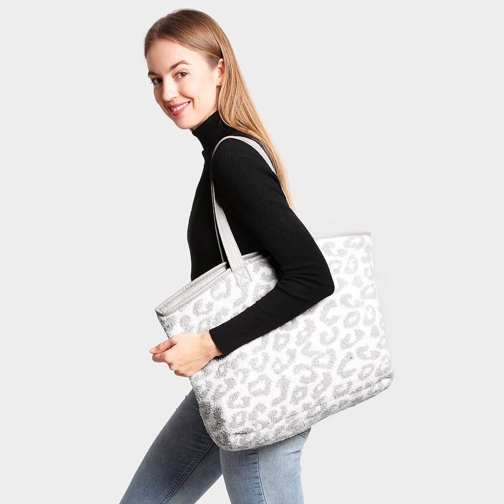 Leopard Tote Bag
: Coffee