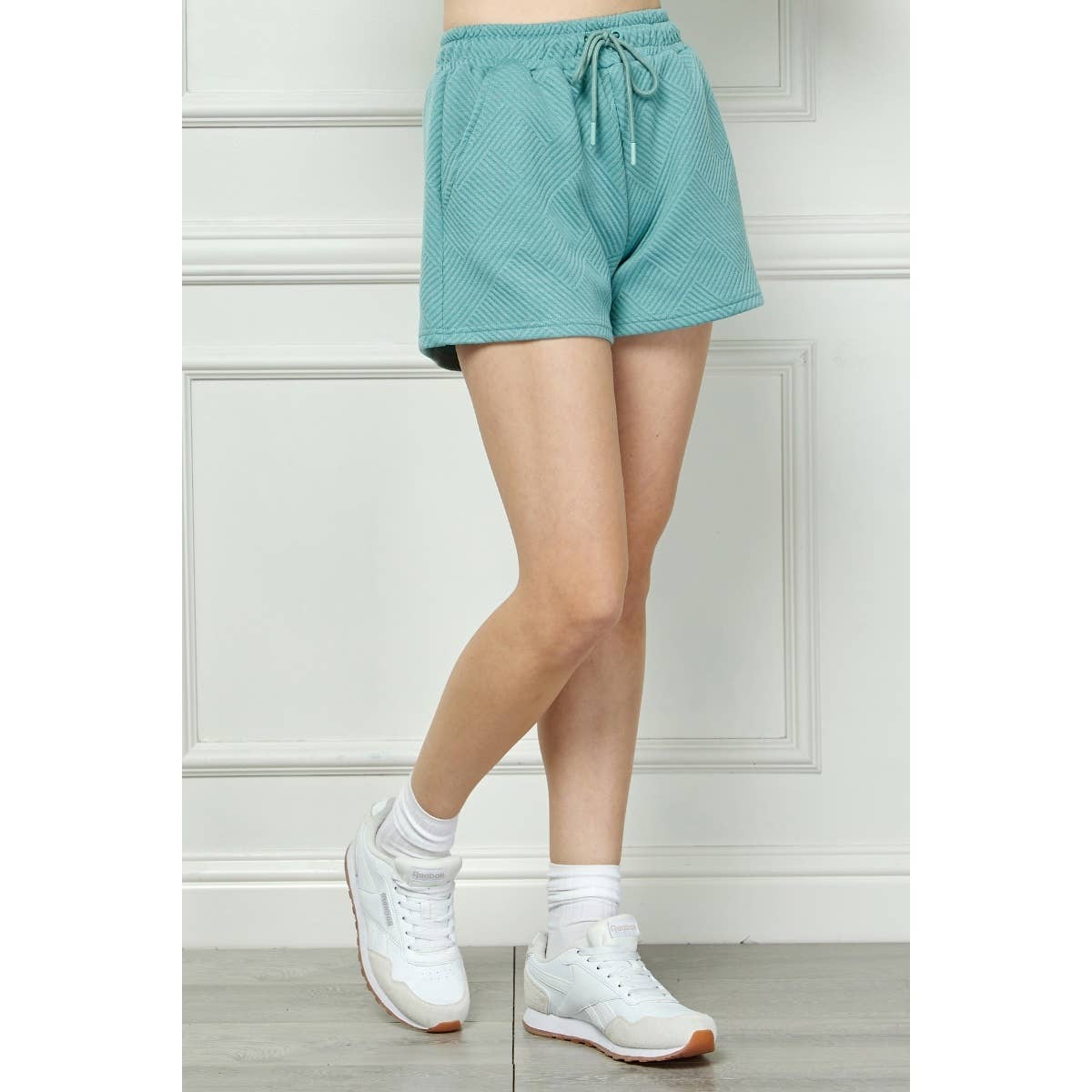 Patterned French Terry Shorts