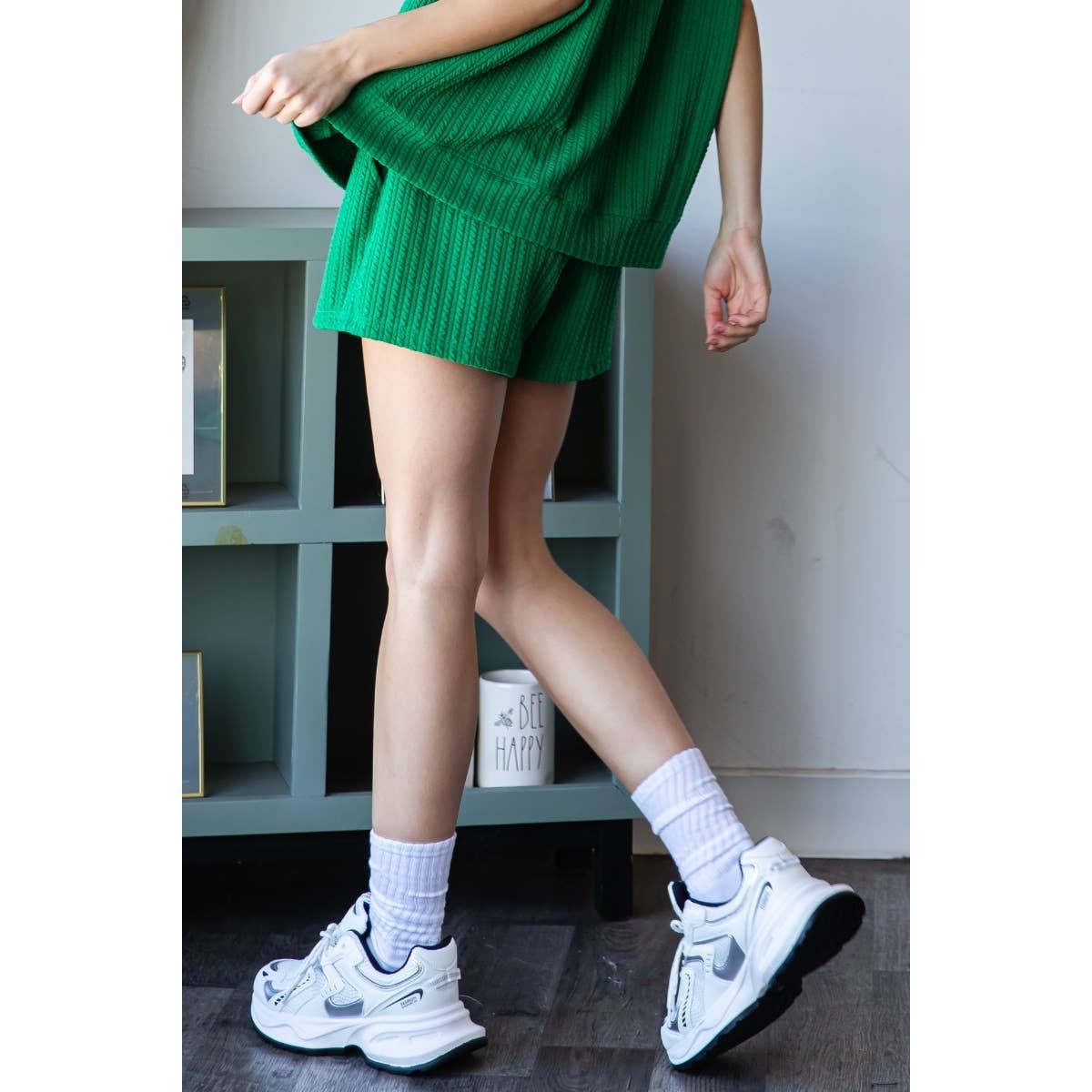 Waffle Textured Knit Pants
