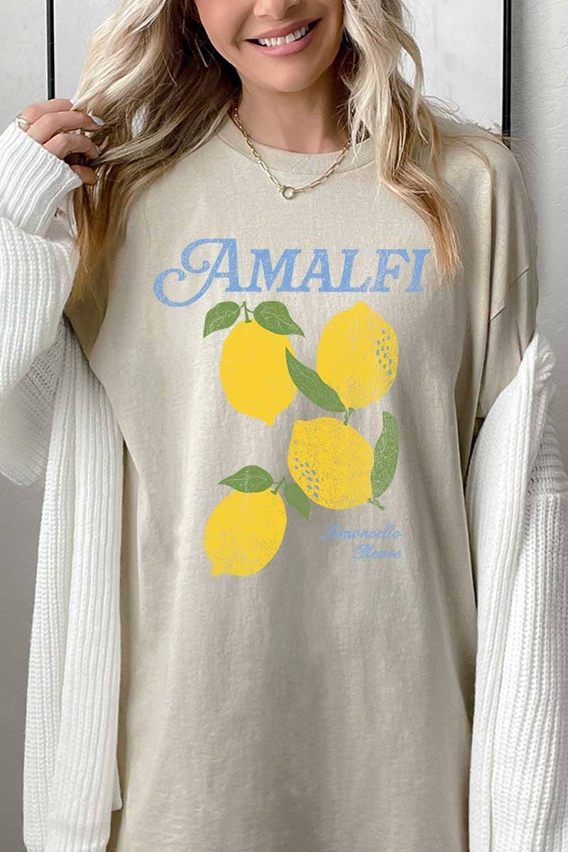 Amalfi Lemon Graphic Heavy Cotton Tee