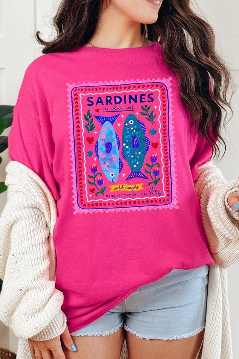 Sardines Graphic Heavy Cotton Tee