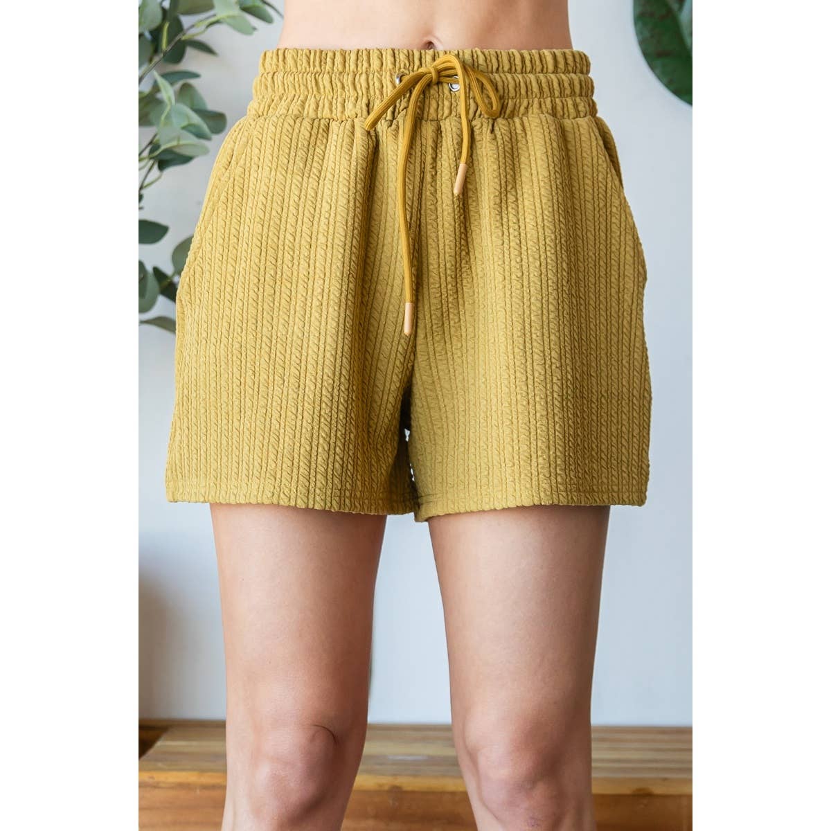 Waffle Textured Knit Pants