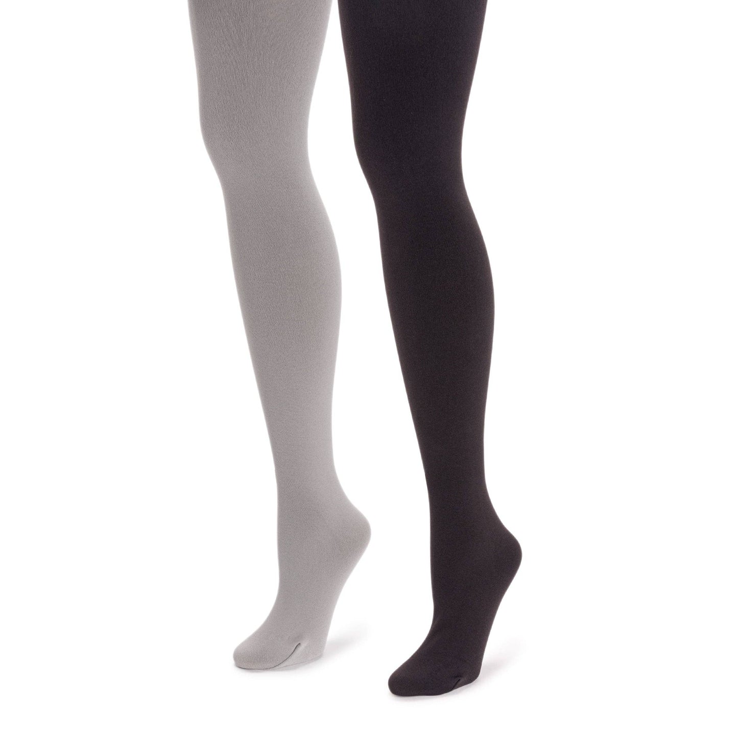 MUK LUKS Women's Fleece Lined 2-Pair Pack Tights