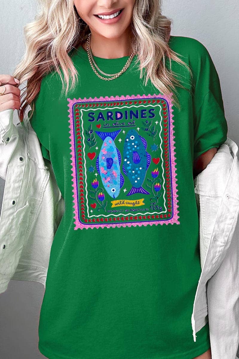 Sardines Graphic Heavy Cotton Tee