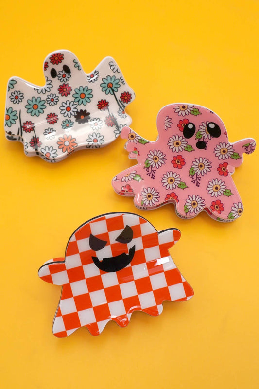 HALLOWEEN GHOST HAIR CLAW CLIPS | 40H831