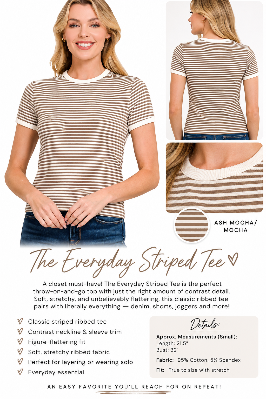 The Everyday Striped Tee