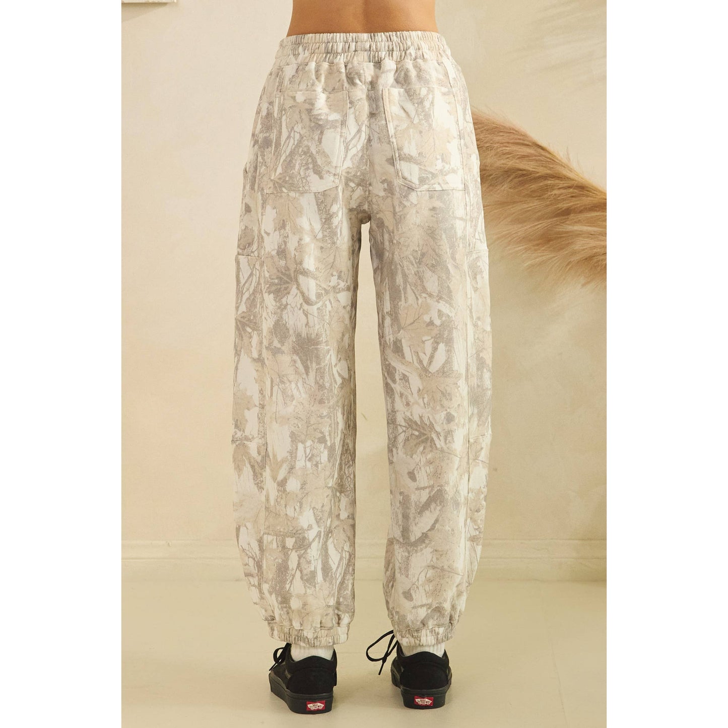 Printed French Terry Pants: Camo B / L