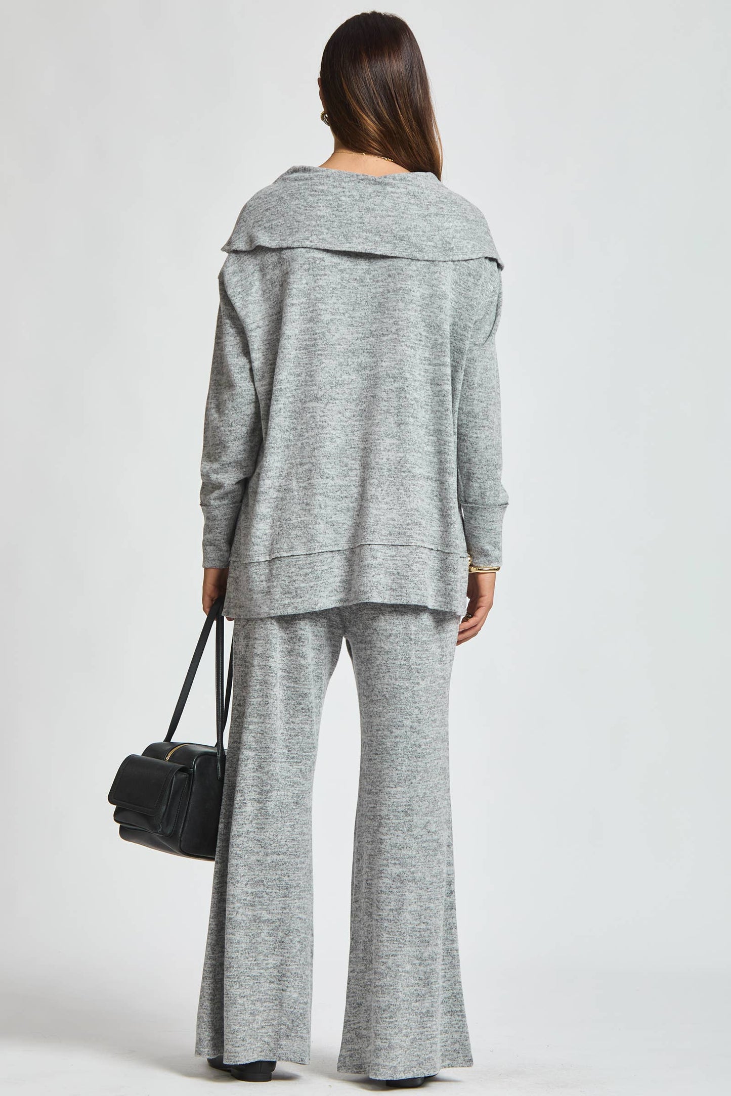 Travel Ready Cashmere Set: Pearl Grey / L