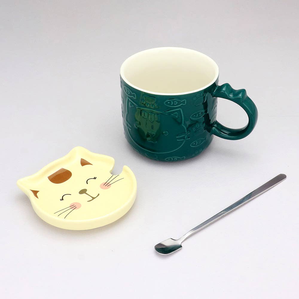 Cat Fish Ceramic Mug Cup