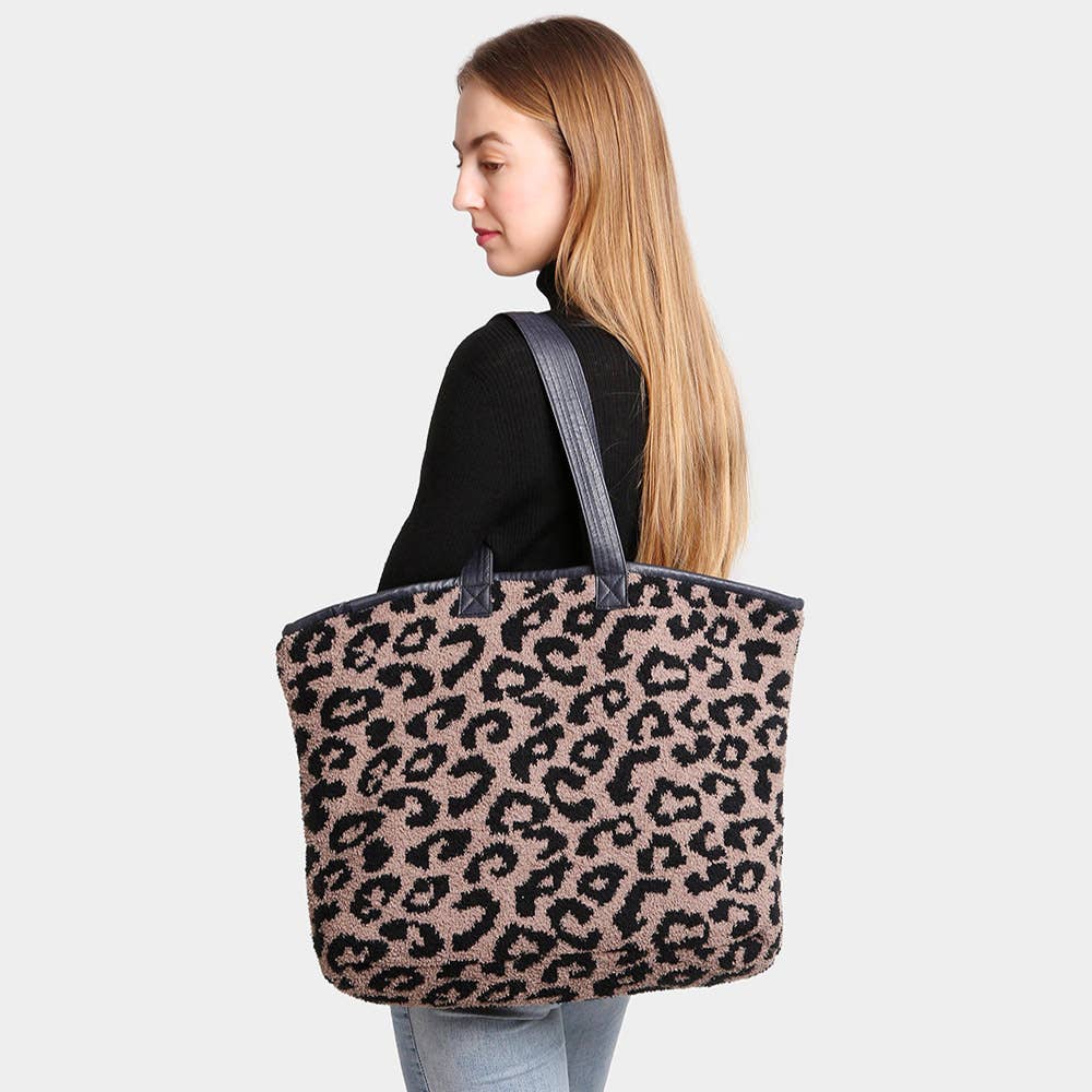 Leopard Tote Bag
: Coffee