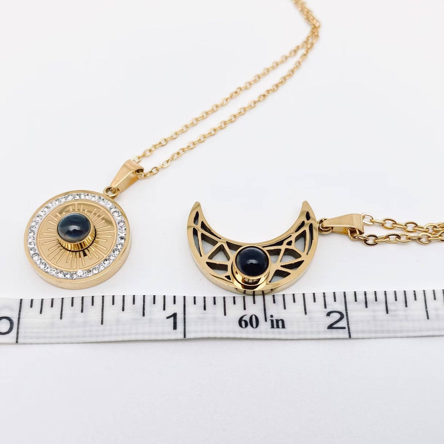 "I Love You" Projection In 100 Languages Couple Necklace-FGS