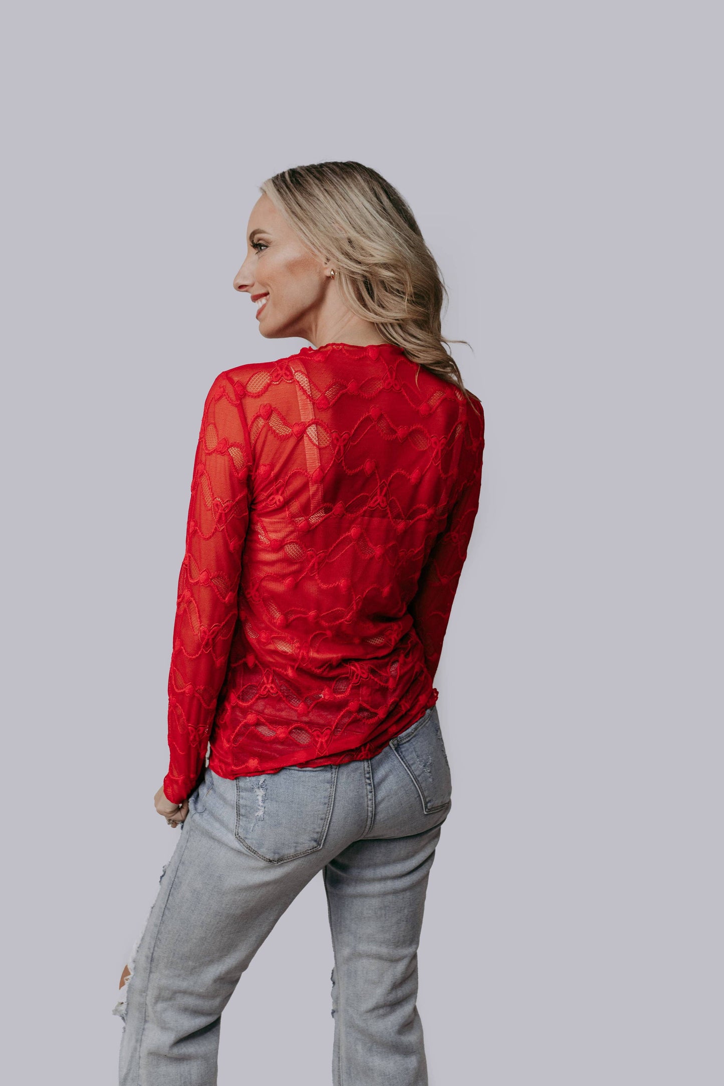 TZ69 Madly in Love Lace Top