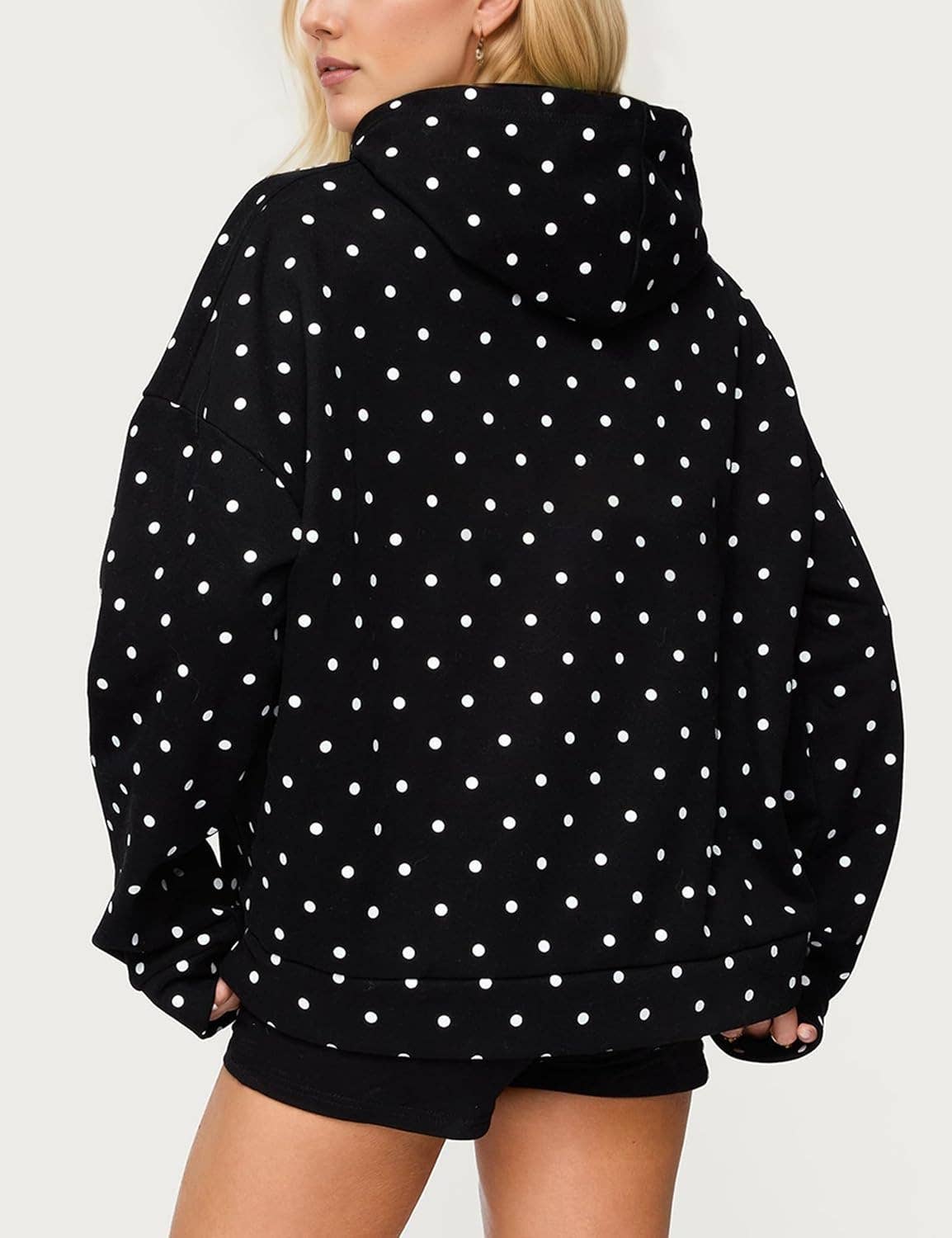 Oversized Polkadot Hoodie