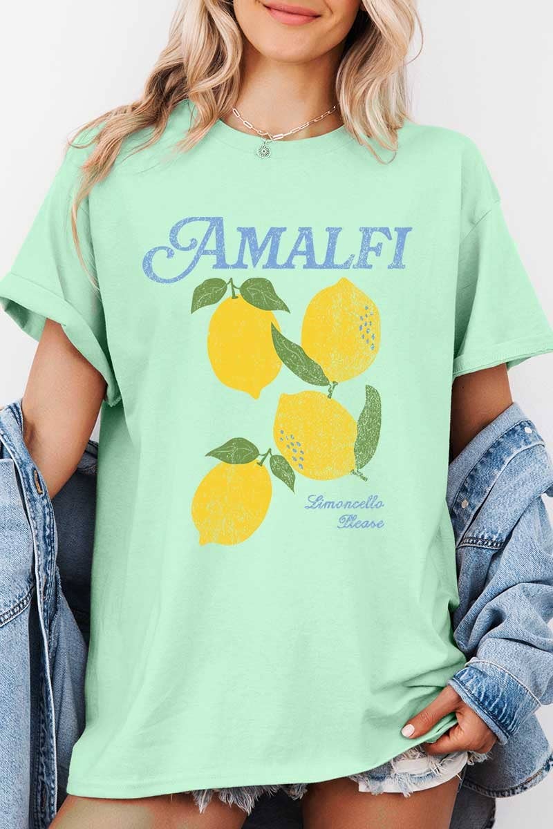 Amalfi Lemon Graphic Heavy Cotton Tee
