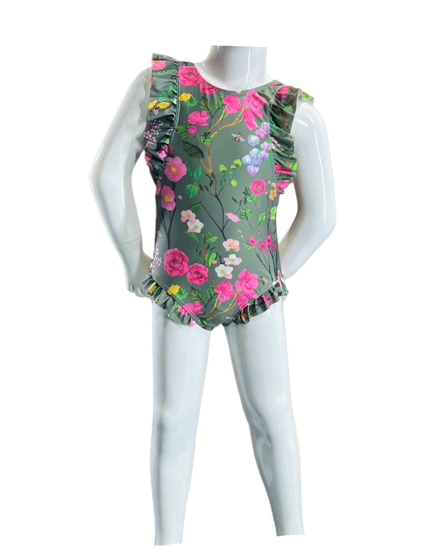 Tank 1 piece w/big ruffle-K4721_Cherry Blossom Forest