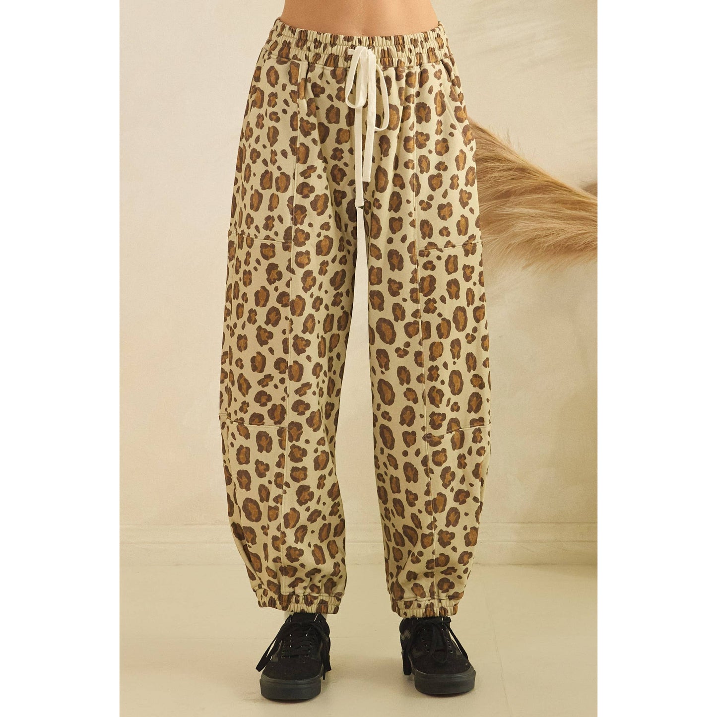 Printed French Terry Pants: Camo B / M