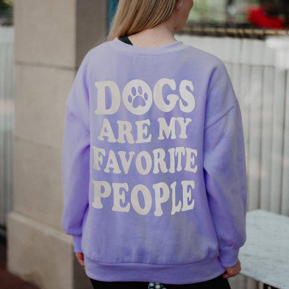 Dogs Are My Favorite People Graphic Sweatshirt