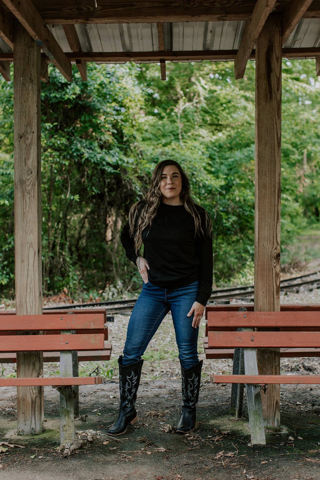 MK704 Yee Haw Embroidery Sweatshirt