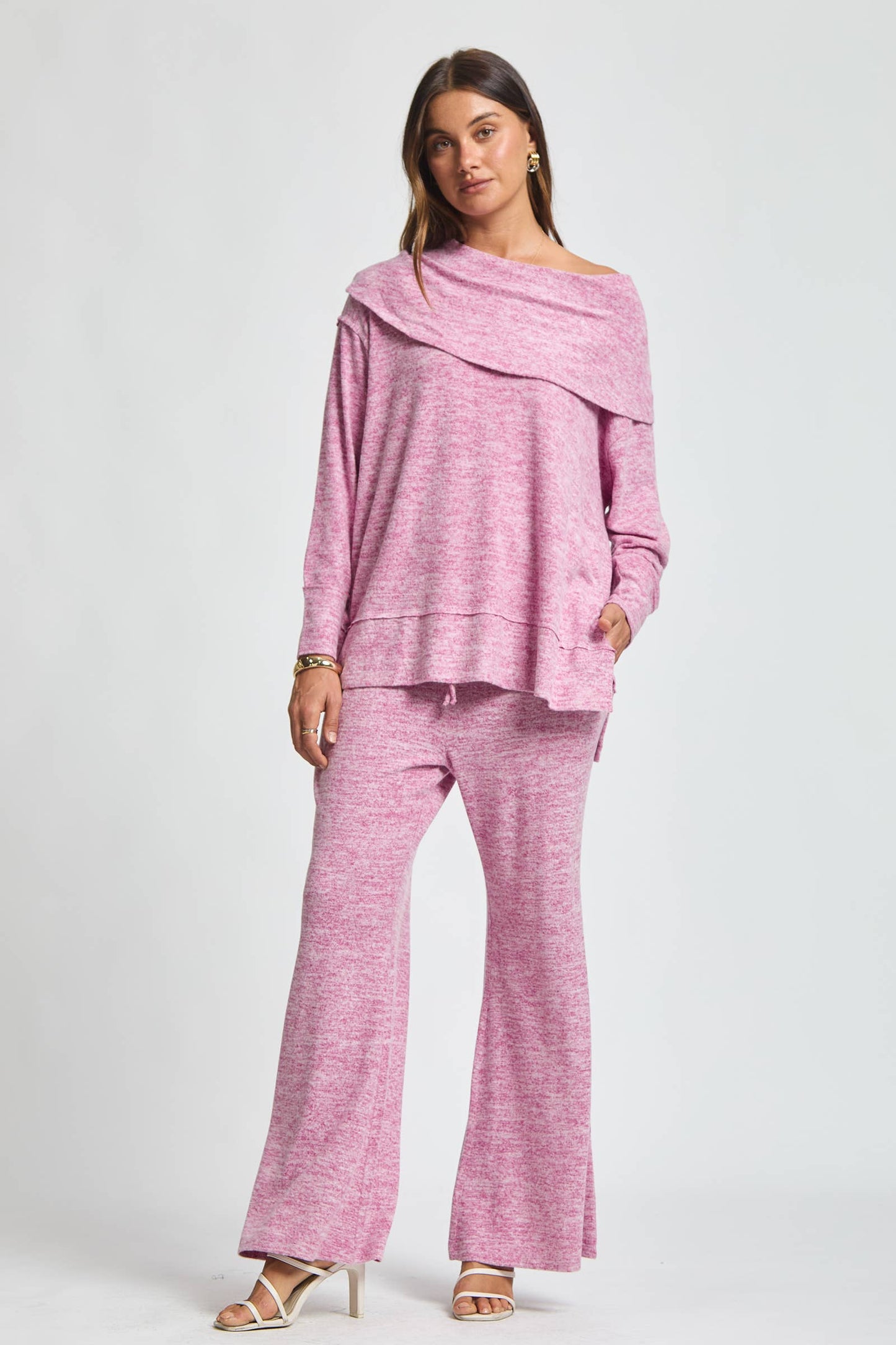 Travel Ready Cashmere Set: Pearl Grey / L