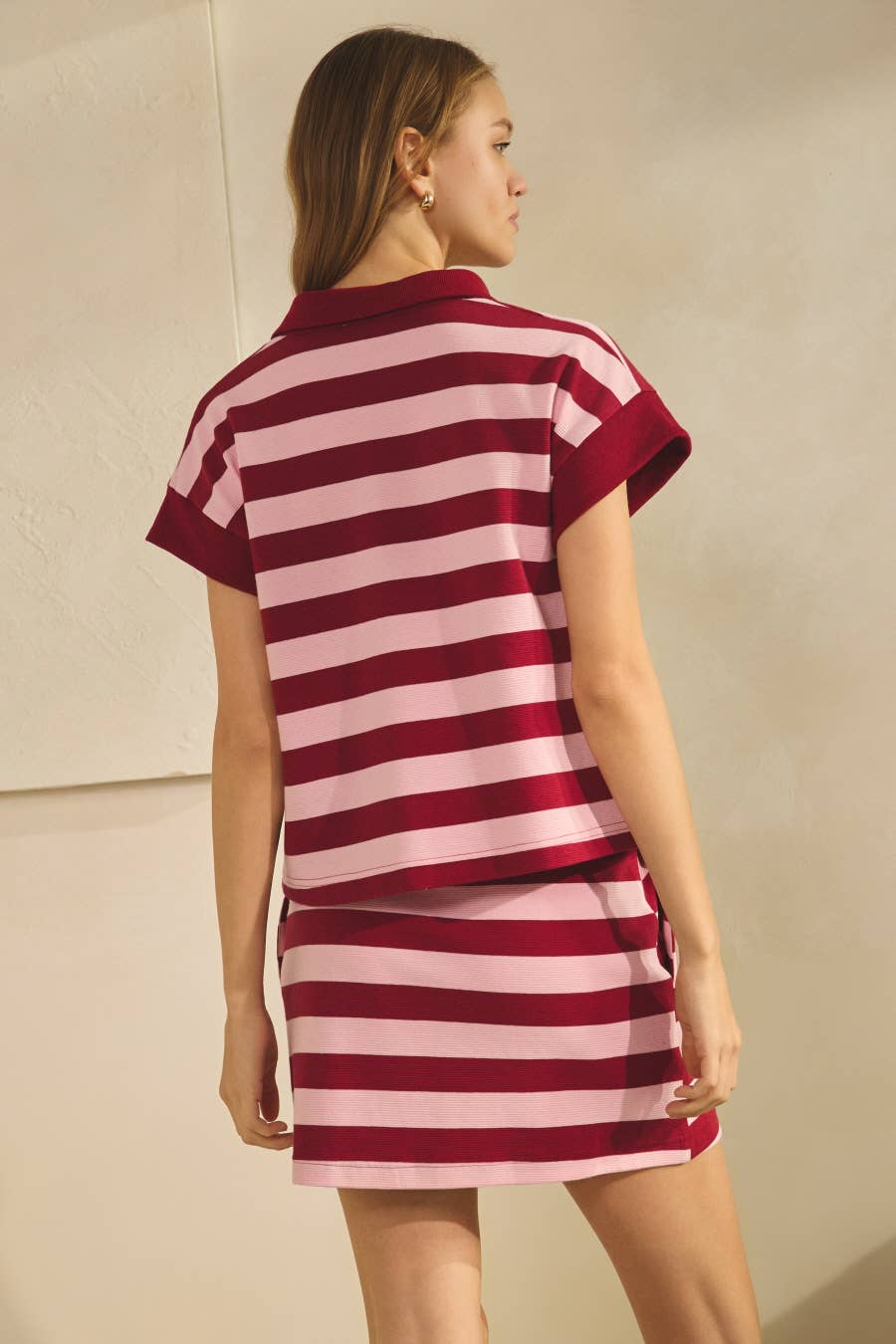 Striped Knit Set