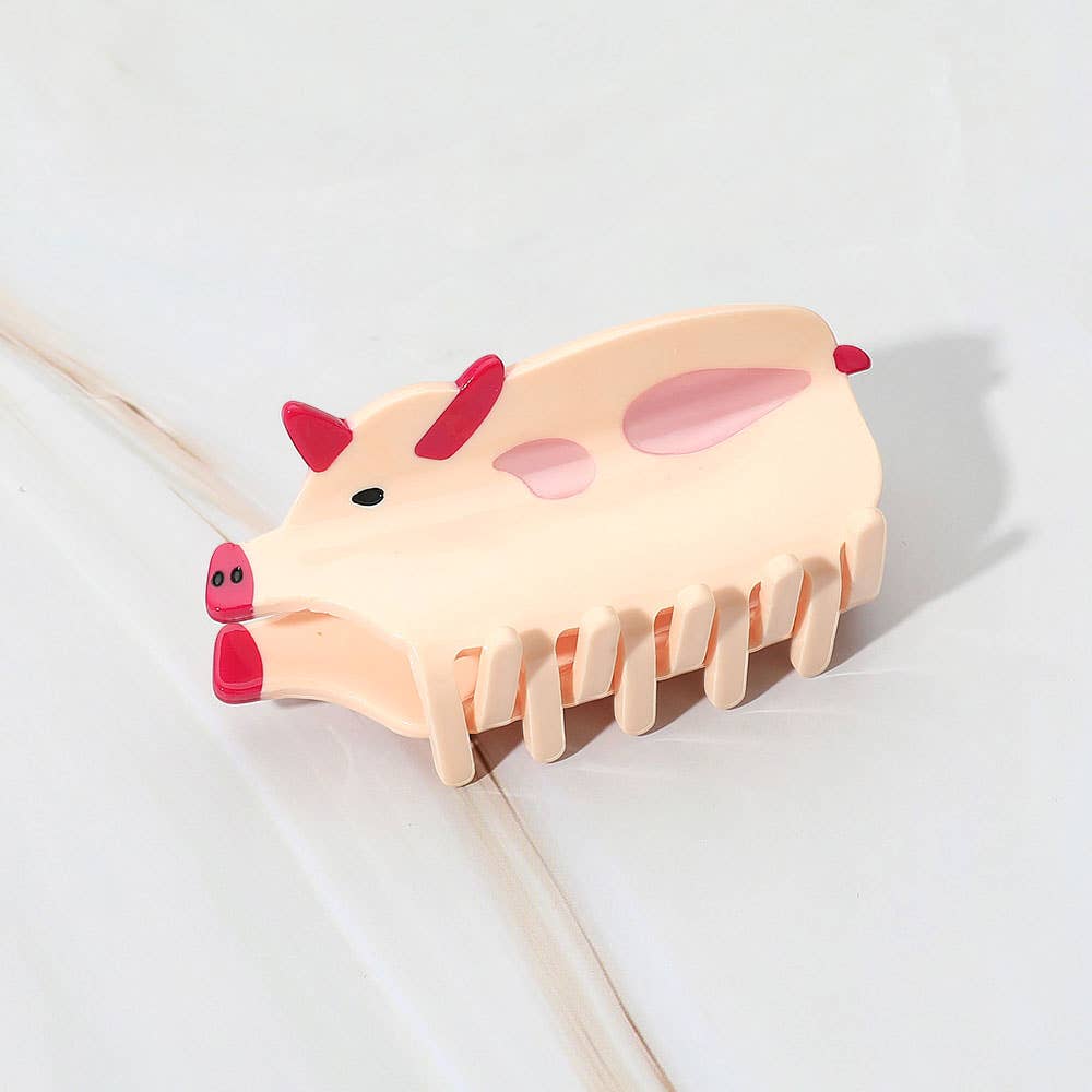 Pig Hair Claw Clip