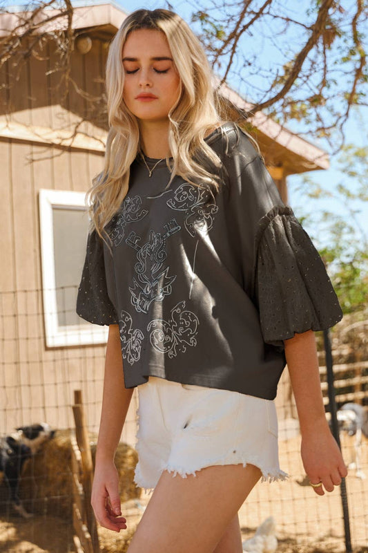 Light Weight Sweatshirt: Charcoal / M