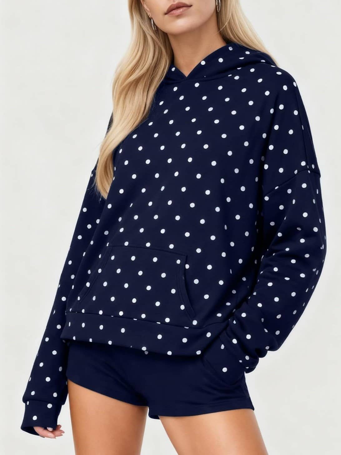 Oversized Polkadot Hoodie