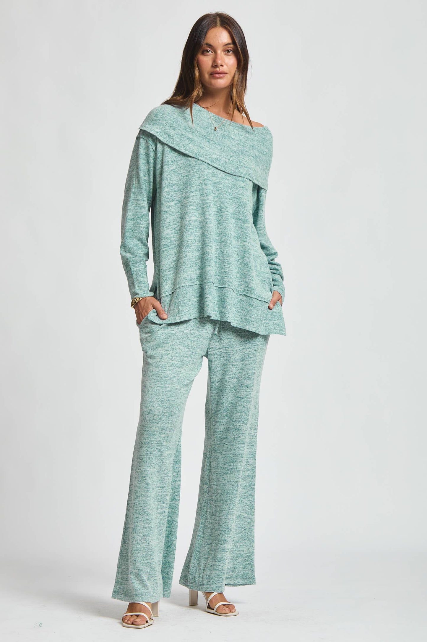 Travel Ready Cashmere Set: Pearl Grey / L