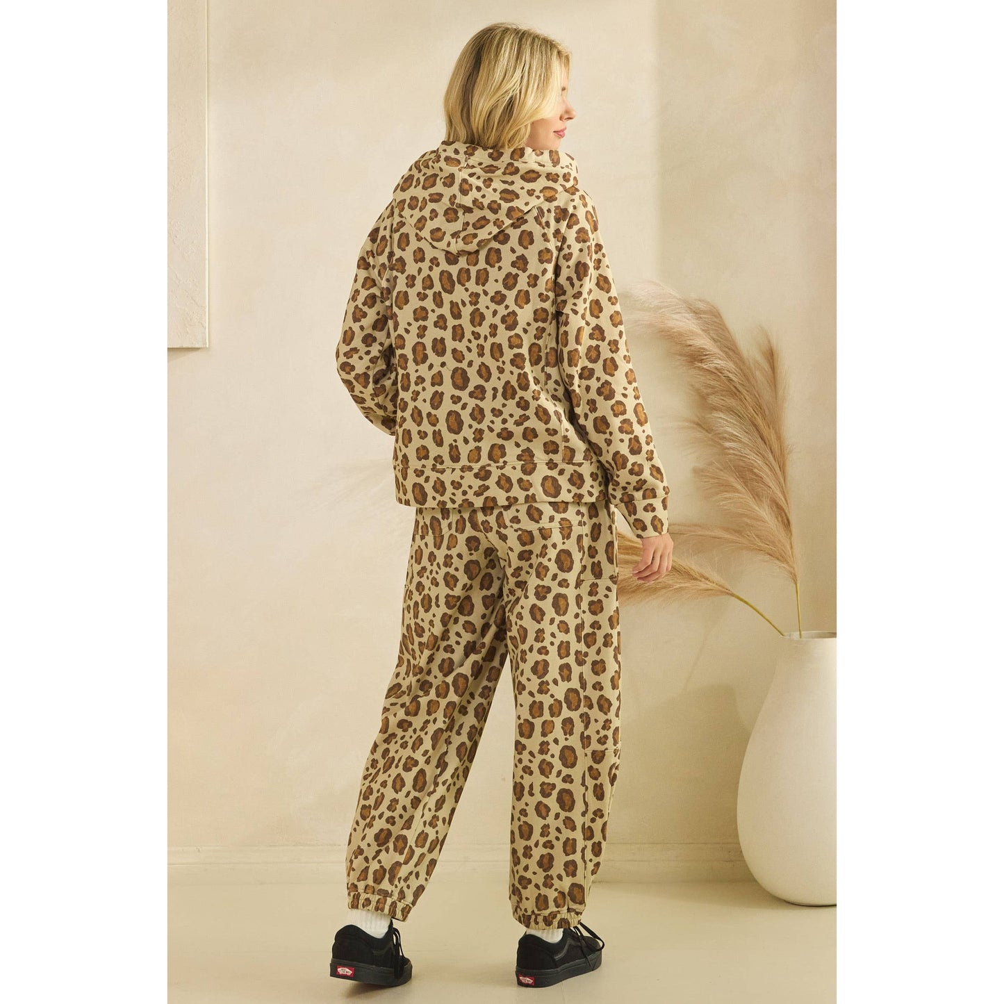 Printed French Terry Pants: Camo B / S