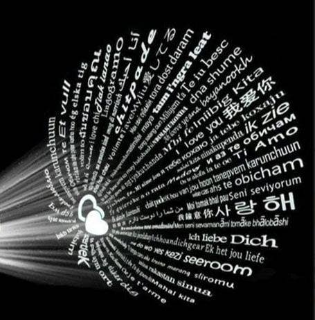 "I Love You" Projection In 100 Languages Couple Necklace-FGS