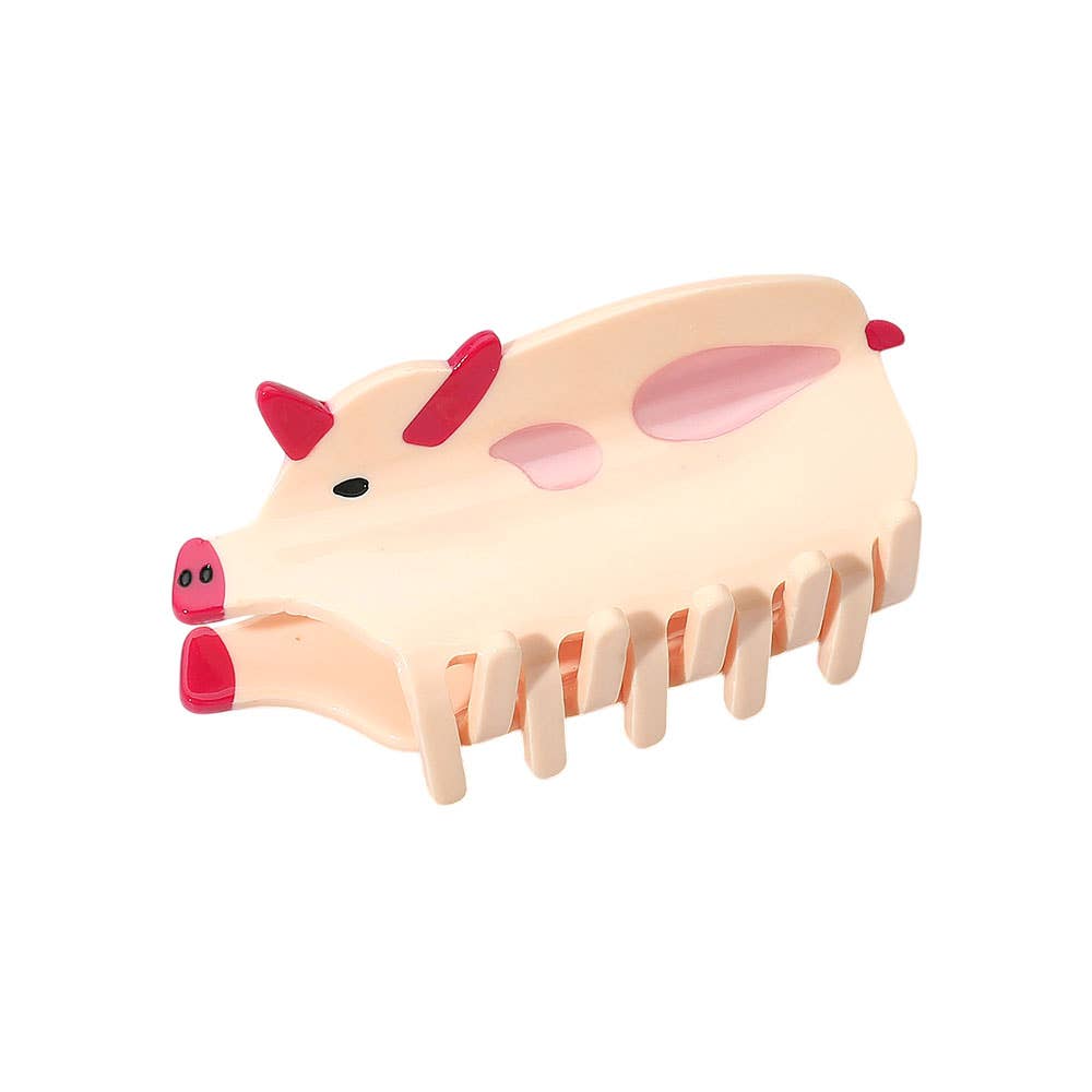 Pig Hair Claw Clip