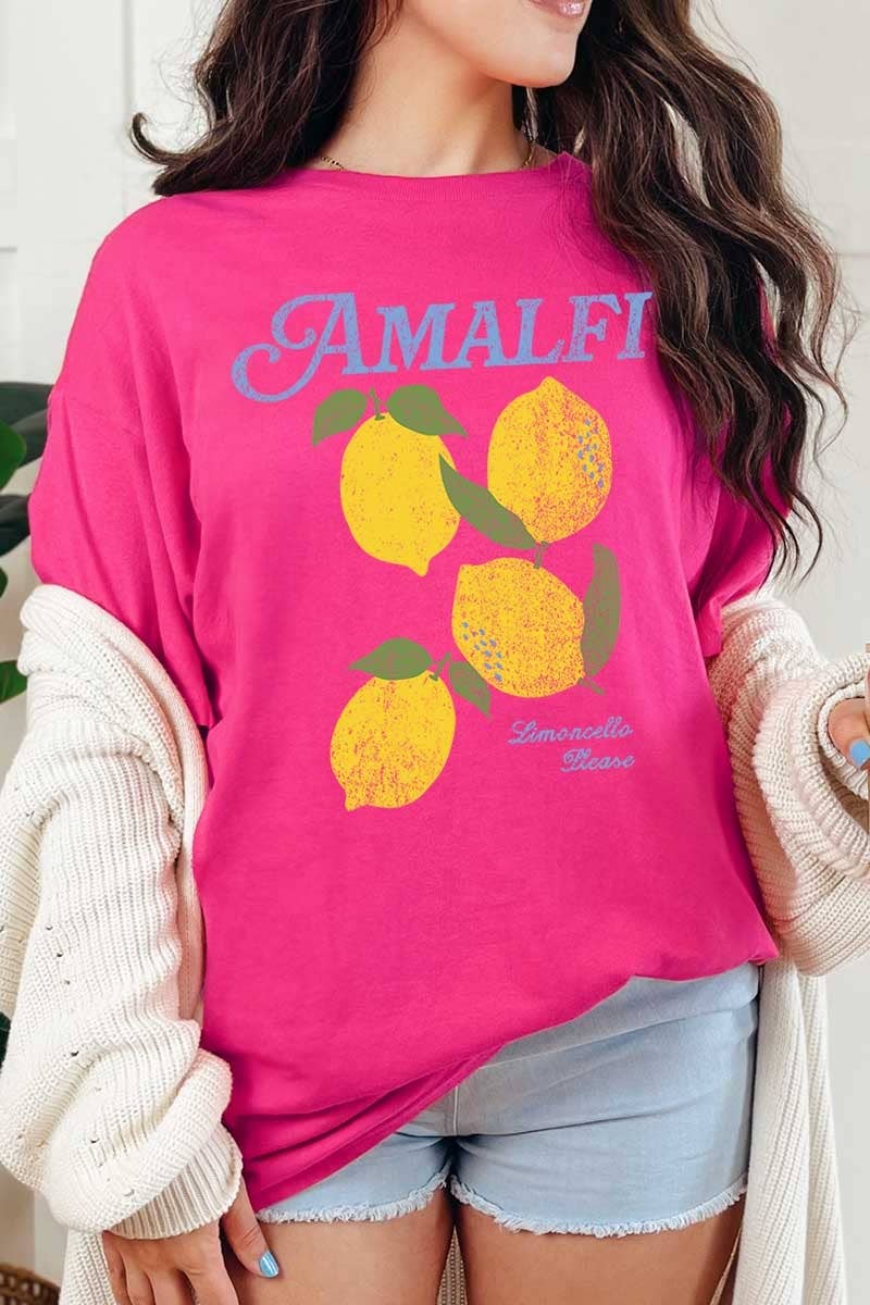 Amalfi Lemon Graphic Heavy Cotton Tee