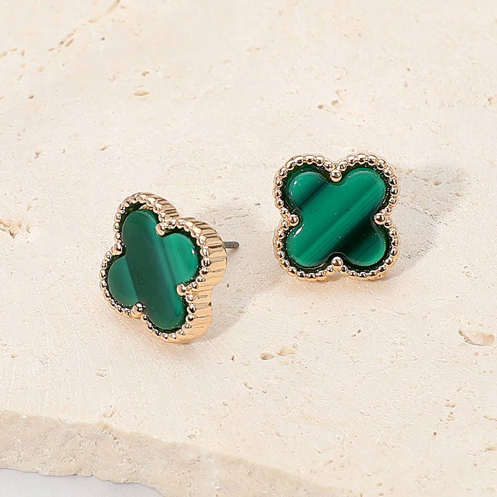 Quatrefoil Stud Earrings