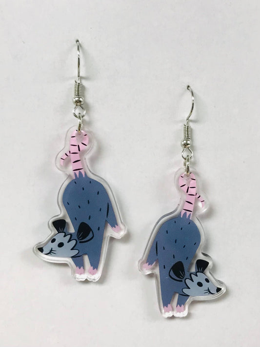 Opossum Earrings