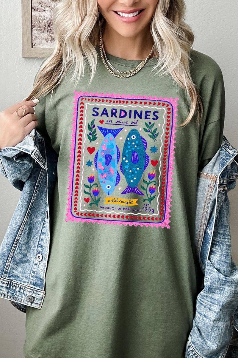 Sardines Graphic Heavy Cotton Tee