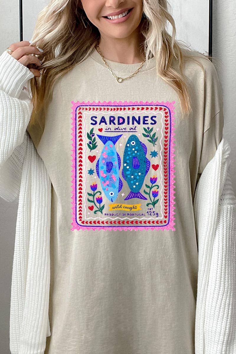 Sardines Graphic Heavy Cotton Tee
